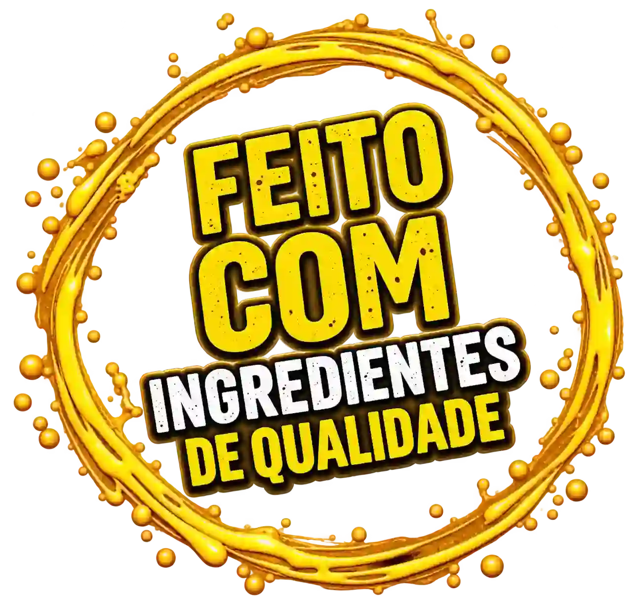 Selo: Feito com ingredientes de qualidade
